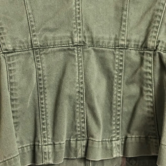 Army Green Military Style Jacket - Picture 6 of 6